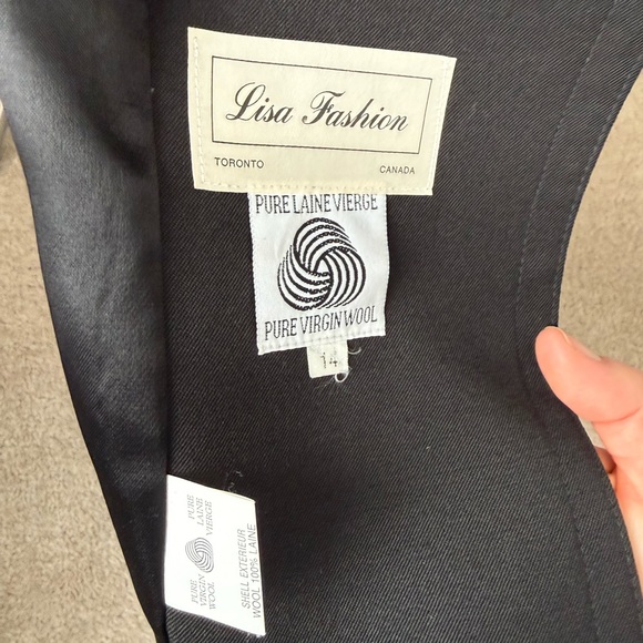 Vintage wool&fur trench coat - Picture 8 of 10